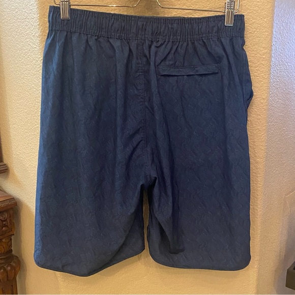 CARBON2COBALT Men Blue Unlined Leaf Print Shorts Size Large - Picture 5 of 8